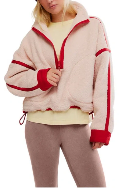 Free People Fp Movement Mountain High Fleece Half Zip Pullover In Multi
