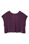 Free People Fp Movement My Tee Time Open Back T-shirt In Burgundy