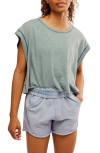 Free People Fp Movement My Tee Time Open Back T-shirt In Midnight Jade
