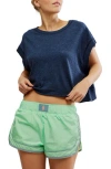 Free People My Time Tee In Midnight Navy
