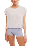 Free People Fp Movement My Tee Time Open Back T-shirt In Rose Quartz