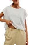 Free People Fp Movement My Tee Time Open Back T-shirt In White
