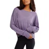 Free People Fp Movement My Time Layer Open Back Crop Top In Purple