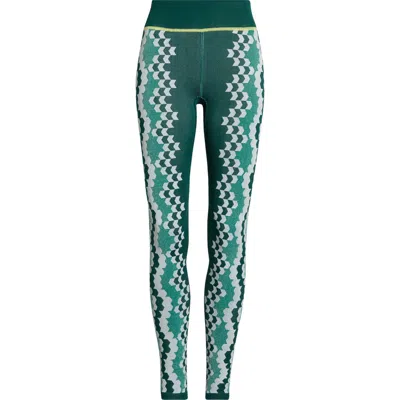 Free People Fp Movement Myoko Jacquard Leggings In Green