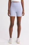 Free People Fp Movement Never Better Bike Shorts In Platinum