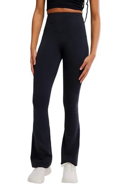 Free People Fp Movement Never Better Flare Leg Pants In Black