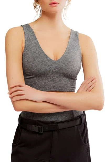 Free People Fp Movement Never Better Heather Crop Top
