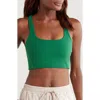 Free People Fp Movement Never Better Racerback Bra In Heritage Green