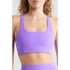 Free People Fp Movement Never Better Racerback Bra In Super Berry