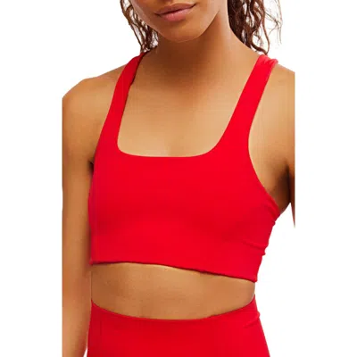 Free People Fp Movement Never Better Racerback Bra In Winterberry