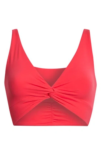 Free People Fp Movement Never Better Twist Front Sports Bra In Pink
