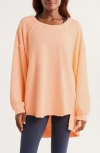 Free People Fp Movement One To Beat Oversize Pullover In Orange