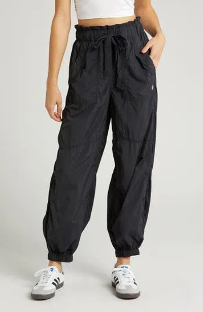 Free People Fp Movement Paperbag Waist Pants In Black