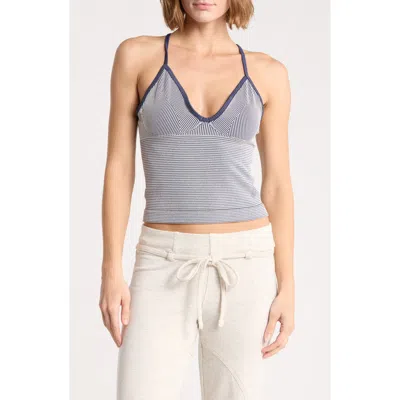 Free People Fp Movement Perfectly Plated Rib Tank In Blue