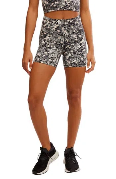 Free People Fp Movement Printed Never Better Bike Shorts In Multi