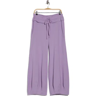 Free People Fp Movement Quick Step Drawstring Flare Pants In Purple