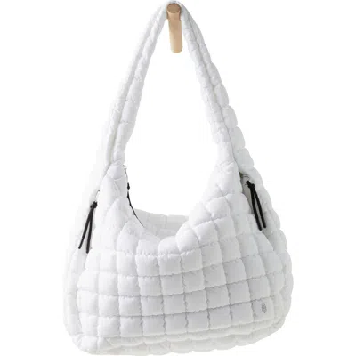 Free People Fp Movement Quilted Carryall Bag In Optic White