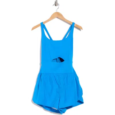 Free People Fp Movement Righteous Runsie Romper In Blue