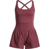 Free People Fp Movement Righteous Runsie Romper In Clove