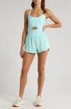 Free People Fp Movement Righteous Runsie Romper In Green