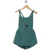 Free People Fp Movement Righteous Runsie Romper In Midnight Jade
