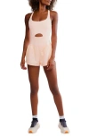 Free People Fp Movement Righteous Runsie Romper In Pink