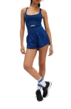 Free People Fp Movement Righteous Runsie Romper In Blue