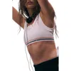 Free People Fp Movement Ringer Logo Sports Bra In White