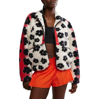 Free People Fp Movement Rocky Ridge Fleece Jacket In Multi