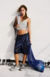 Free People Fp Movement Roster Tie Waist Lace Trim Shorts In Midnight Navy