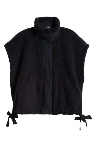 Free People Fp Movement Scout It Out Fleece Vest In Black
