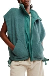 Free People Fp Movement Scout It Out Fleece Vest In Midnight Jade
