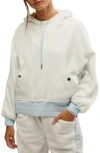 Free People Fp Movement Snow Day Hoodie In White Combo