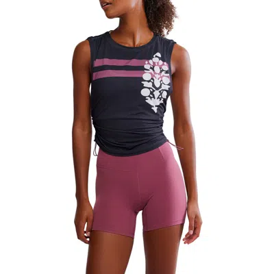 Free People Fp Movement Sport Mode Logo Muscle T-shirt In Blue