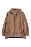 Free People Fp Movement Sprint To The Finish Oversize Cotton Blend Hoodie In Hickory