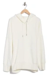 Free People Fp Movement Sprint To The Finish Oversize Cotton Blend Hoodie In White
