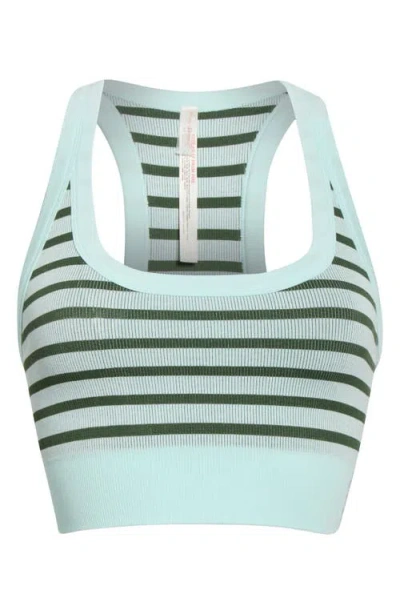 Free People Fp Movement Stripe Go To Sports Bra In Frosty Combo