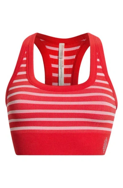 Free People Fp Movement Stripe Go To Sports Bra In Red