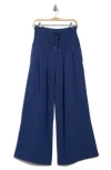 Free People Fp Movement Studio Siren Cotton Drawstring Pants In Blue