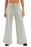 Free People Fp Movement Studio Siren Cotton Drawstring Pants In Heather Grey