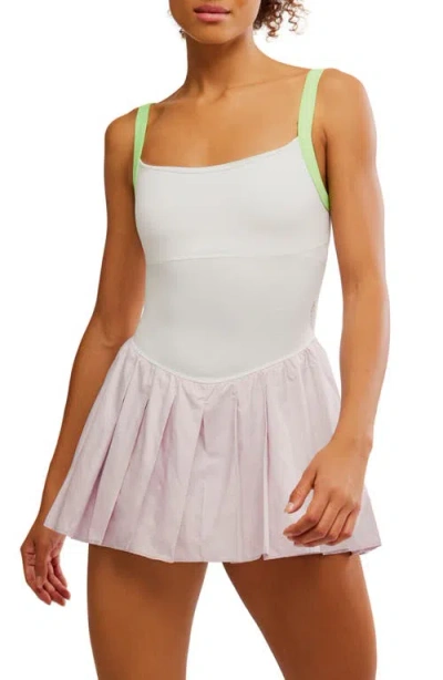 Free People Fp Movement Swing Of Things Mixed Media Tennis Dress In Purple