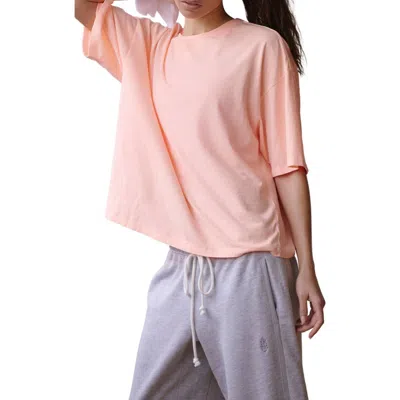Free People Fp Movement Tackle Cotton T-shirt In Pastel Peach