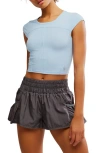 Free People Fp Movement Tempo Ribbed Baby Tee In Blue
