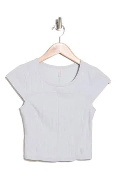 Free People Fp Movement Tempo Ribbed Baby Tee In White