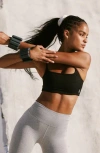 Free People Fp Movement Tighten Up Mini Sports Bra In Black