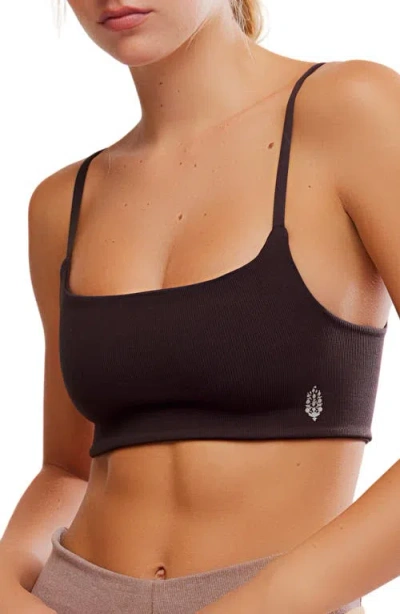 Free People Fp Movement Tighten Up Mini Sports Bra In Brown