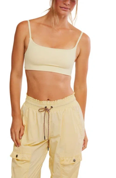 Free People Fp Movement Tighten Up Mini Sports Bra In Yellow