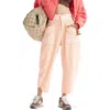 Free People Fp Movement Timko Cotton Blend Crop Pants In Pastel Peach