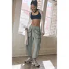 Free People Fp Movement Timko Cotton Blend Crop Pants In Smoked Sage