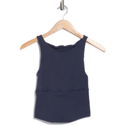 Free People Fp Movement Unwind Longline Tank In Blue